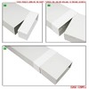Kair Rectangular Straight Connector 220mm x 90mm Flat Pipe Joint