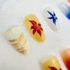 LBPEPAMZ 30Pcs Summer Press on Nails Medium Almond Fake Nails