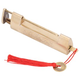 Brass Antique Padlock 8cm Spacing Delicate Chinese Old Style Jewelry Box Padlock with Key