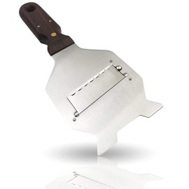 Kerafactum Truffle Slicer Gourmebel with Wavy Ultra Sharp Blade Grater Slicer for Truffle Cheese Hard Cheese Allows Wafer-Thin Screws with Rosewood Handle
