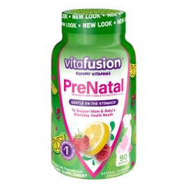90 Gomitas Vitaminas Prenatales Acido Fólico + 50mg Dha Mult