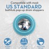 TUBRING The Ultimate Tub Drain Protector Hair Catcher/Strainer/Snare (Aqua)