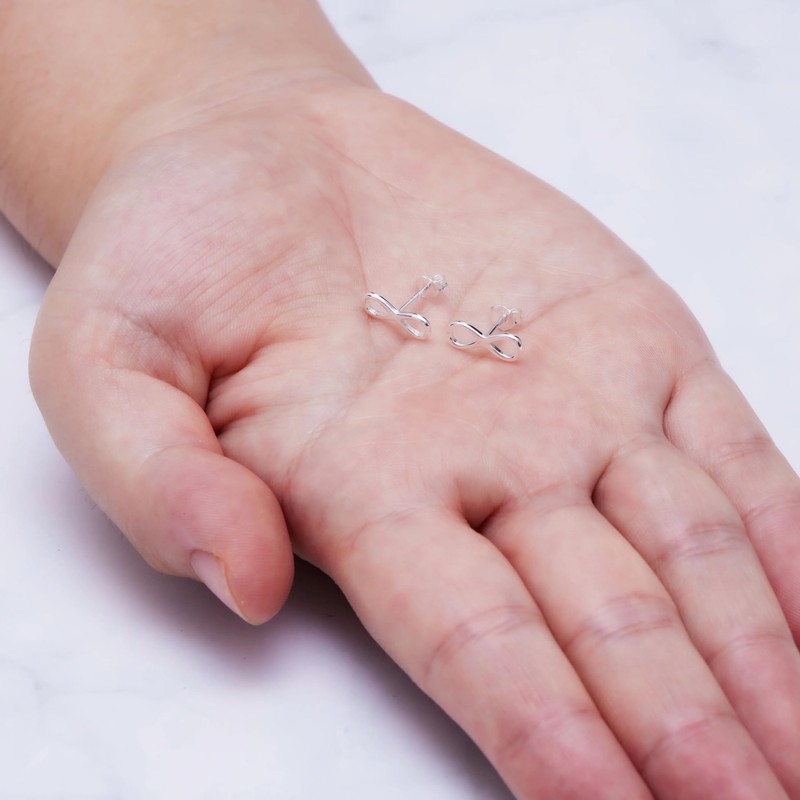 Philip Jones Sterling Silver Infinity Earrings