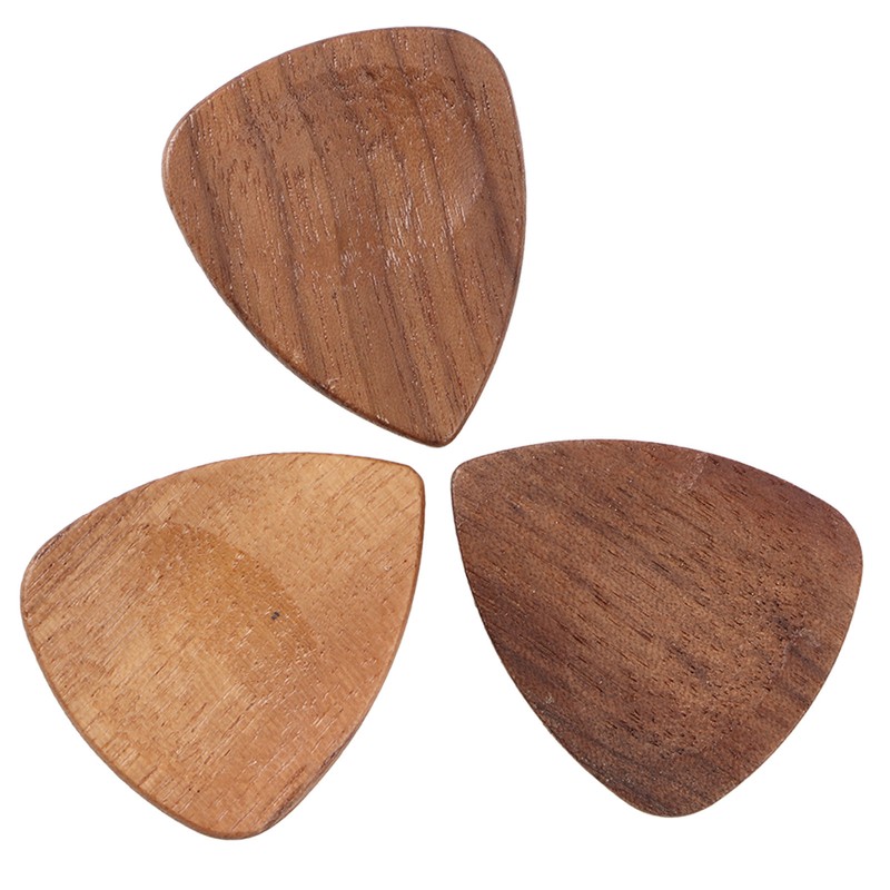 Wood Guitar Pick Holder Set 3 Pcs Wooden Guitar Picks