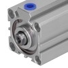 QANYEGN Thin Air Cylinder, Pneumatic Component Standard Cylinder, Aluminum Dual