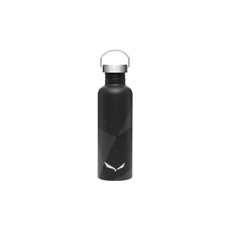 Salewa Aurino Stainless Steel 1.0 L Bottle, Black Out/Dots, Plain