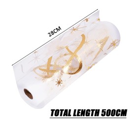 JTMKYO 1 Piece 18 Year Old Mesh Foil Stamped Table Runner, 18th Birthday Party Decorations, Gold Table Banner for Tablecloths and Centerpieces (28cm X 5m)