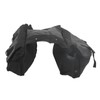 Bicycle Rear Seat Bag Black Large Capacity Canvas Waterproof Elastic