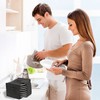 Longzhuo Caravan Felt Plate Holder, Dinnerware Storage Box, Motorhome Kitchen