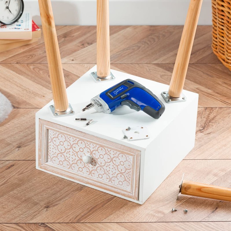 Rapesco 1640 Germ-Savvy Antibacterial, Cordless Screwdriver 3.6V, Blue