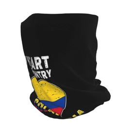 Cute Colombia Flag Multifunction Beanie Hats Slouchy Colombian Skull Cap Knit Hat Scarf for Men Women