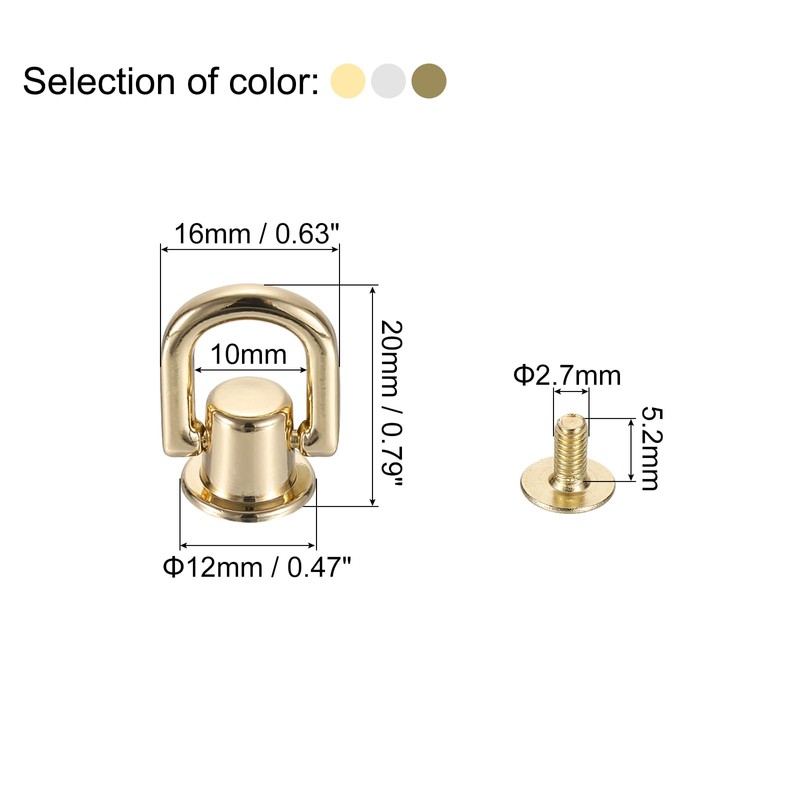 sourcing map 12 Pieces Ball Post Head Button Studs with