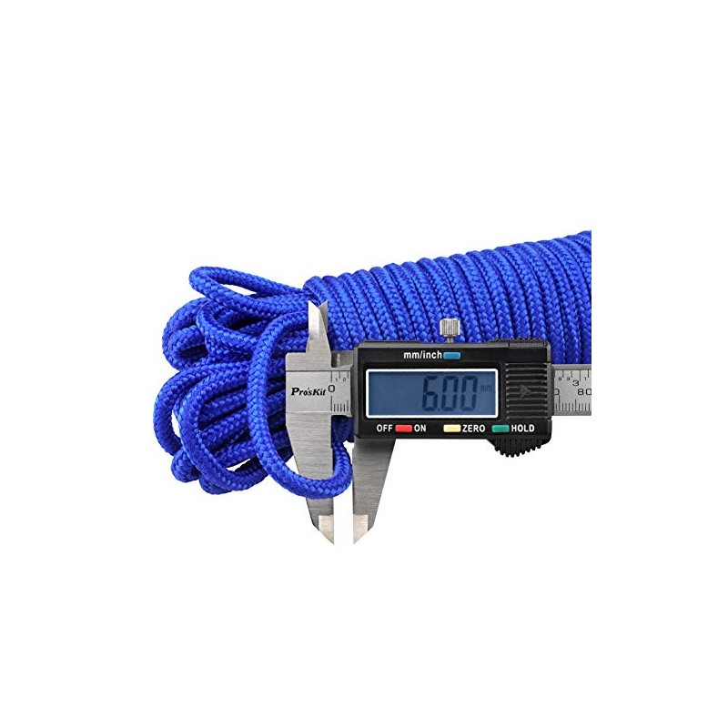 jijAcraft 6MM Royal Blue Nylon Rope: Thick Nylon Washing Line