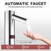 interhasa! Touchless Bathroom Faucet Chrome Automatic Bathroom Sink Faucet with