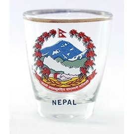 Nepal Coat of Arms Shot Glass