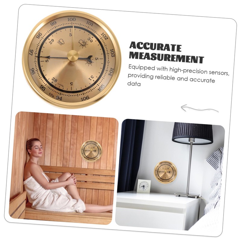 MERRYHAPY Pointers Design Barometer Home Barometer Hygrometer Thermometer Weather Air
