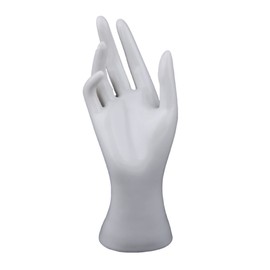 Powerruif Socket Mannequin Hand Mannequin Hand Model Jewellery Hand Shape Stand Jewellery Hand Jewellery Holder Hand Finger Bracelet Display for Jewellery Bracelet Ring Display White