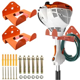 Taeoox Garage Organizer Weedeater Hanger, Garage Storage Trimmer Rack Shed Organizer Garden Power Tool Hanger for Grass Trimmer, Hedge Trimmer, Garage Wall, Weed Eater, Garden Tools