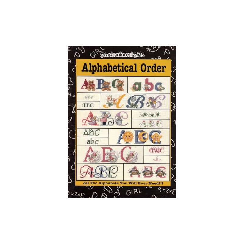 alphabetical order chart booklet