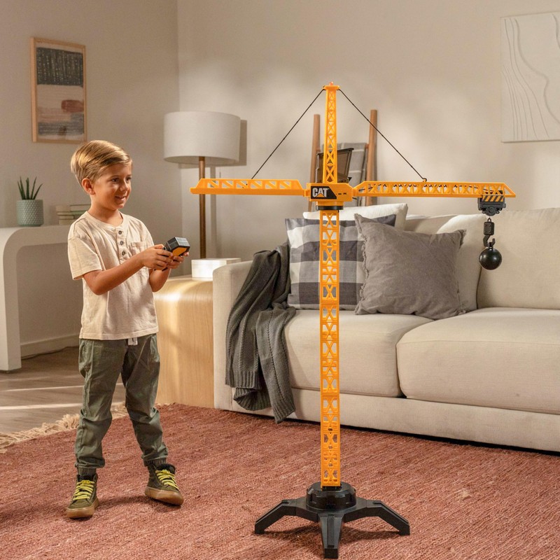 CAT Construction Workforce Jumbo Tower Crane Set, 50-Inch RC Crane