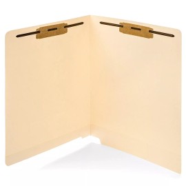 Abc Check Printing 100 Sturdy Manila File Folders, 11 pt-Letter Size, Two Fastener, -Box of 100-