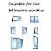 Universal Window Seal（400CM） with Zip and Hook Tape Suitable for