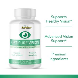 Pelican Vitamins Optisure Vision- Eye Support- 10 Bottles- 600 Capsules