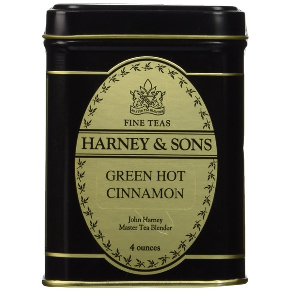 Harney and Sons Green Hot Cinnamon- Loose Leaf 4 Oz.