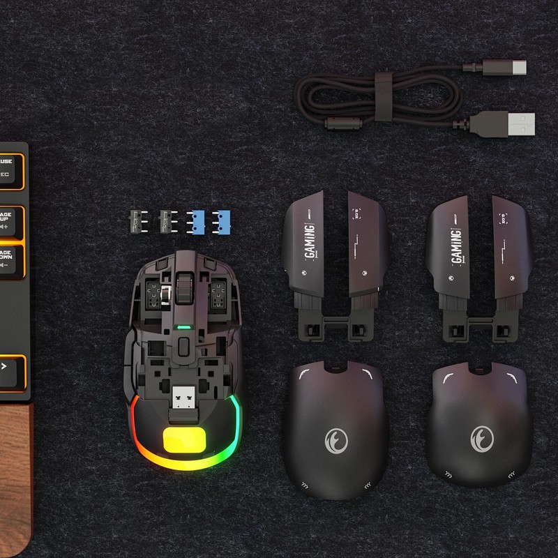 IFYOO G03 RGB Wireless Rechargeable Gaming Mouse, 2.4G/Wired Dual Mode