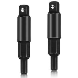 Chumia 2 Pieces HVAC service wrench 3/16 to 5/16 Repair Hex Key Adapter HVAC service tools air conditioning wrench HVAC service tools for HVAC Valve Opener Air Conditioning Equipment Repair