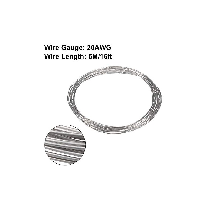 sourcing map 0.8 mm 20AWG Heating Resistance Cable Nichrome Wires