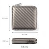 Groove Gear ggs-1027 Men's Bifold Wallet Card Case Carbon Leather