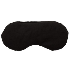 Eye Pillow, Cooling Mask & Cooling Pad for the Eyes. The Natural Alternative to Gel Eye Mask with Linseed - Colour: Black
