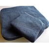Imabary Skin Friendly Pile + Gauze Handkerchief Towel, Black, Set