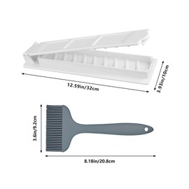 Kebab Maker Machine & Kabob Mould with Basting Brush- Reusable Manual Portable Press for Perfect Homemade Kebabs, Easy Clean BBQ Tool Ideal for Barbecue Parties, Picnics and Outdoor Camping Cooking