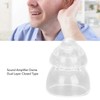 10 Pcs Sound Amplifier Dome Soft Silicone Anti Static Dual