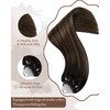 Hetto Micro Loop Hair Extensions Human Hair Brown Micro Beads
