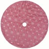 tiosggd Pink Christmas Tree Skirt 48 Inch Pink Faux Fur