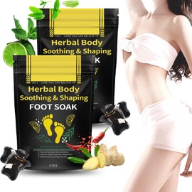 10PCS Herbal Body Detox Foot Soak Beads, Detox & Shaping Cleansing for Men and Women, Daily Rebody Body Detoxingherbs Foot Soak Beads for a Relaxing and Soothing Experience (2 Pack /10 PCS)