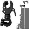 SADIKALO Cane Holder for Walker - 2Pcs Wheelchair Rollator Crutches