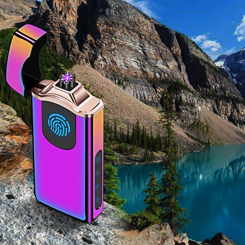 Triple Arc Plasma Lighter 500 mAh Battery USB Rechargeable Windproof