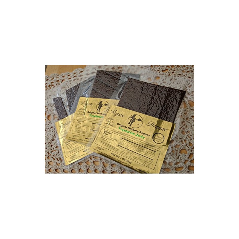 Vegan Dream Jerky - Original Hickory Pepper, 6 Pack