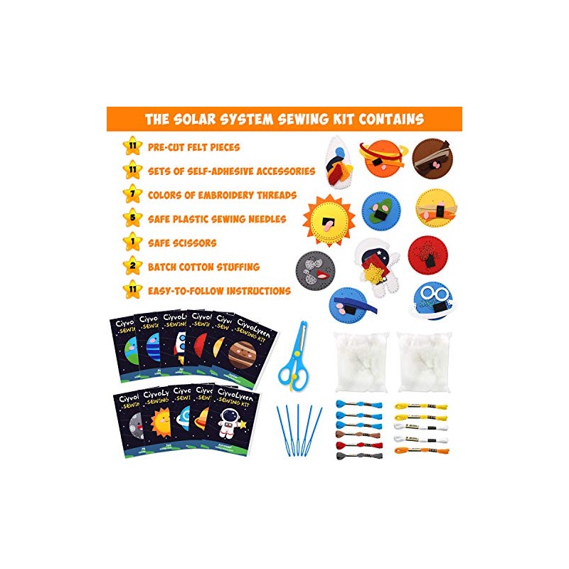 CiyvoLyeen - Kit de costura de sistema solar