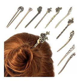 El cabello retro, el cabello de moda, Palillos for el cabello/pasadores/clip a presión/diapositivas for el cabello, 1 pinza for el cabello de bronce, barra for el cabello de metal metálico, herramient