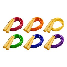 Champion Sports Licorice Jump Rope for Fitness, Assorted Colors - Speed Jump Ropes with Contoured Handles for Exercise, Cross Training, Boxing - Singl
