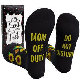 Cavertin Women's Socks Duchshund, Horse, Flamingo, French Bulldog, Golden Retriever, Bee, Elephant, Cow, Chicken, Fox, Retirement, Grandma, Mom (Mom)