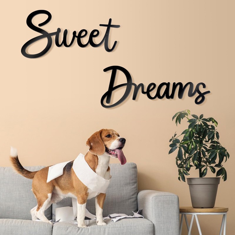 Sinseike Sweet Dreams - Letrero de metal decorativo para pared