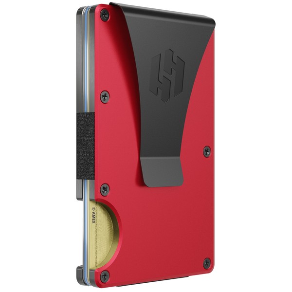 Hayvenhurst Slim Minimalist Front Pocket RFID Blocking Metal Wallets for