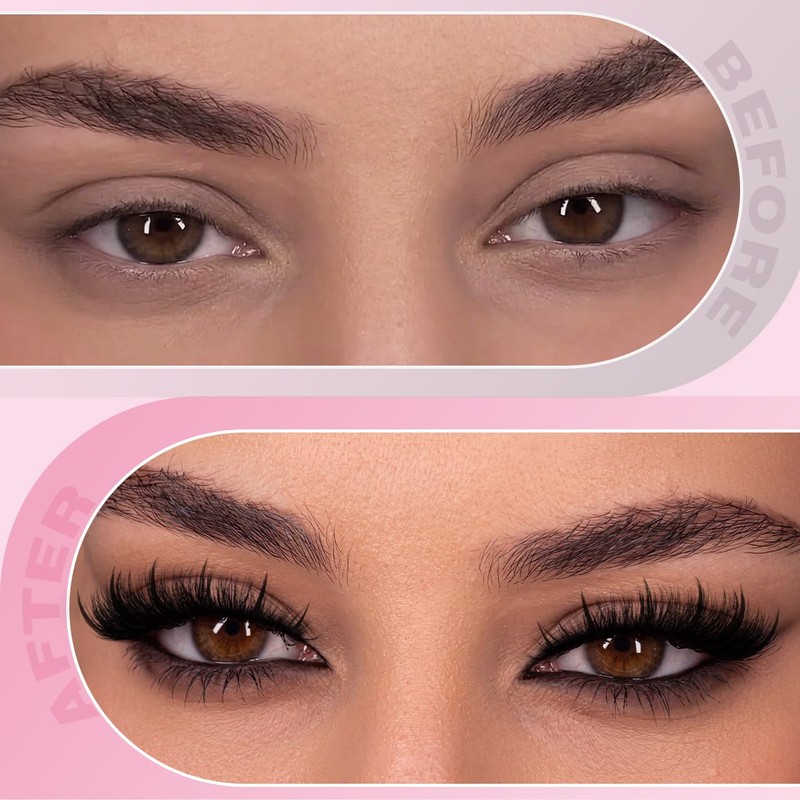 Spiky Lashes Strips 20mm 3D Fluffy False Eyelashes Thick Volume