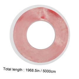 COHEALI Double Sided Tape Rolls 2 Pack 1mm 50m Long Heat Resistant Pet Tape Red Film Easy Applicati